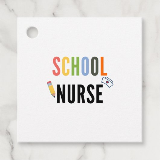 Schoolverpleegster Bedankjes Labels (Voorkant)