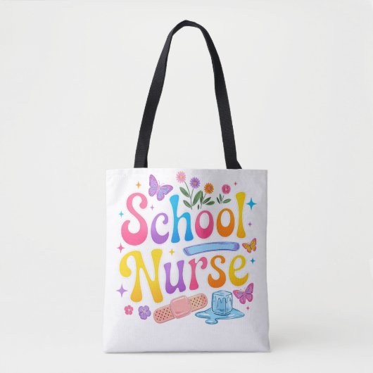 Schoolverpleegster Boodschappentas Tote Bag (Voorkant)