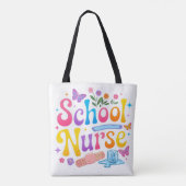 Schoolverpleegster Boodschappentas Tote Bag (Achterkant)