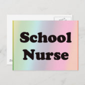 Schoolverpleegster Briefkaart (Voorkant / Achterkant)