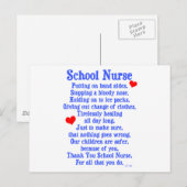 Schoolverpleegster Briefkaart (Voorkant / Achterkant)