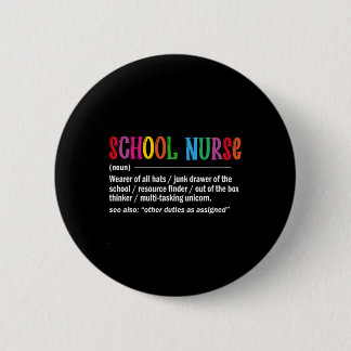 Schoolverpleegster Definitie Byck Terug naar schoo Ronde Button 5,7 Cm