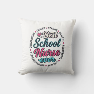 Schoolverpleegster Ever Vintage Gravure Shirt Ontw Kussen