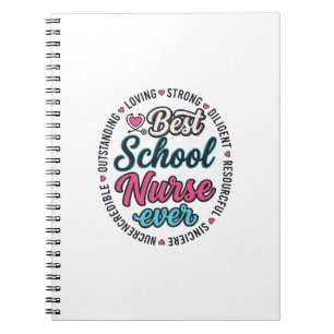 Schoolverpleegster Ever Vintage Gravure Shirt Ontw Notitieboek