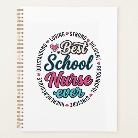 Schoolverpleegster Ever Vintage Gravure Shirt Ontw Planner (Voorkant)