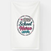Schoolverpleegster Ever Vintage Gravure Shirt Ontw Spandoek (Verticaal)