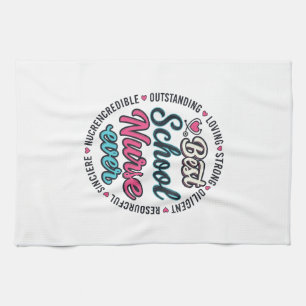 Schoolverpleegster Ever Vintage Gravure Shirt Ontw Theedoek