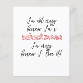 Schoolverpleegster - flyer, papier, notitieblok, a flyer