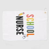 Schoolverpleegster Golfhanddoek (Horizontaal)
