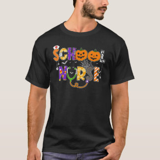 Schoolverpleegster Halloween-kostuum Geregistreerd T-shirt