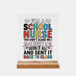 Schoolverpleegster heeft het allemaal gehoord Funn Acryl Bord