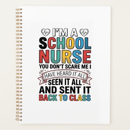 Schoolverpleegster heeft het allemaal gehoord Funn Planner (Voorkant)