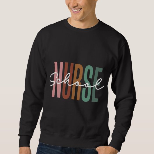 Schoolverpleegster Heren Sweatshirt (Voorkant)