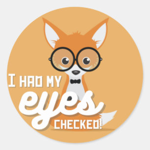 Schoolverpleegster "Ik heb mijn ogen laten control Ronde Sticker