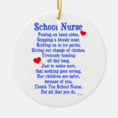 Schoolverpleegster Keramisch Ornament (Voorkant)