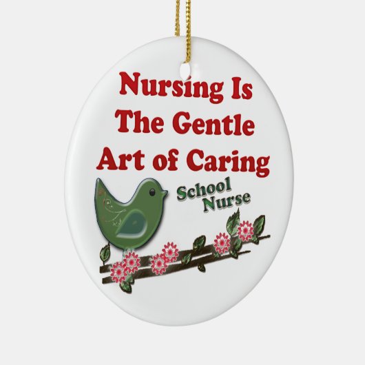Schoolverpleegster Keramisch Ornament (Rechts)