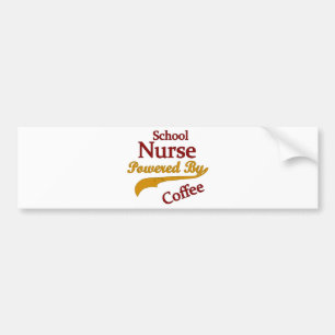 Schoolverpleegster met koffie bumpersticker