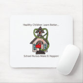 schoolverpleegster mousepad muismat (Met muis)