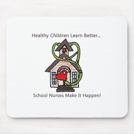 schoolverpleegster mousepad muismat (Voorkant)