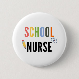 Schoolverpleegster Ronde Button 5,7 Cm