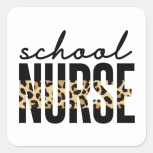 Schoolverpleegster Schoolverpleegkundigen RN waa Vierkante Sticker