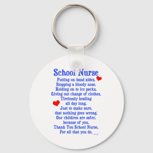 Schoolverpleegster Sleutelhanger (Voorkant)