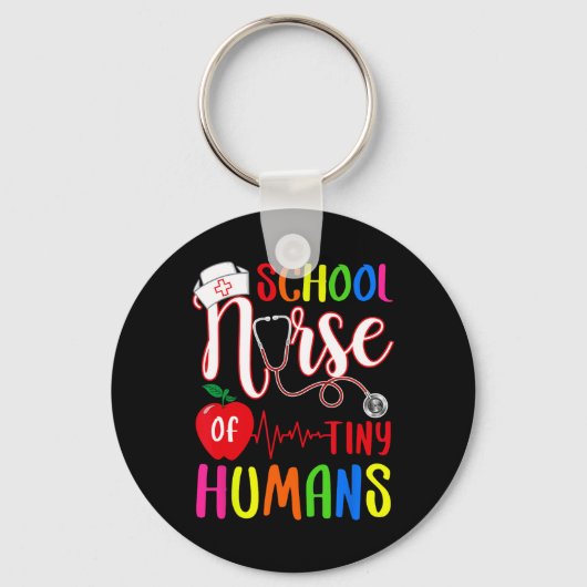 Schoolverpleegster van Tiny Humans Nurse CK naar s Sleutelhanger (Voorkant)