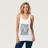 Schoolverpleegster Vintage Bloem Typography Shirt (Volledige Voorkant)