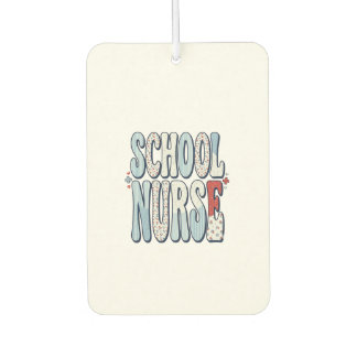 Schoolverpleegster Vintage Bloem Typography Shirt  Luchtverfrisser