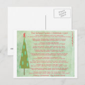 Schoolverpleegster Vrolijk Kerstfeest briefkaart (Voorkant / Achterkant)