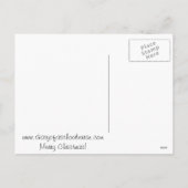 Schoolverpleegster Vrolijk Kerstfeest briefkaart (Achterkant)