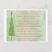 Schoolverpleegster Vrolijk Kerstfeest briefkaart (Voorkant)