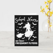 Schoolverpleegster We behandelen frequente vlieger Kaart (Gele Bloem)