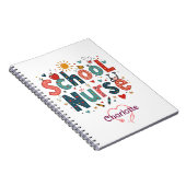 Schoolverpleegster Whimsical – gepersonaliseerde n Notitieboek (Rechterzijde)