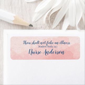 Schoolverpleegster; ziek worden; Blush Blue Etiket