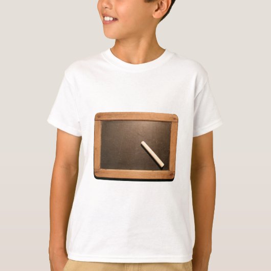  schoolvertraging Ardoise met Chalk Kinder W T-shi T-shirt (Voorkant)