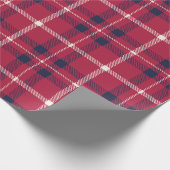Schoolvis rood wit land cadeaupapier (Hoek)