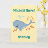 Schoolvis, zeebaars, kinderen op de oceaan kaart (Gele Bloem)