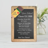 Schoolvoorraad Chalkboard Klasse Reunion Kaart (Staand voorkant)