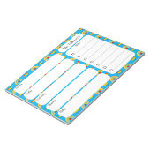 Schoolvoorraad met regenboogharten Wekelijks Notitieblok (Schuin)