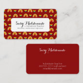 Schoolvoorraad Patroon ondergeschikte leraar Visitekaartje (Voorkant / Achterkant)