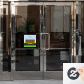 Schoolvrienden Gepersonaliseerde School Bus 6 Foto Raamsticker (Kantoordeur)