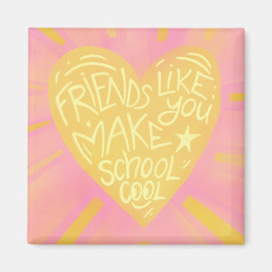 Schoolvrienden Klaslokaal Valentijnsdag Magneet