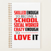 Schoolwerker Planner Funny Gift for Women (Voorkant)