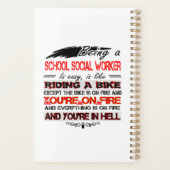Schoolwerker Planner Funny Gift for Women (Achterkant)