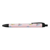 Schoolwerkrooster in roze zwarte inkt pen (Bovenkant)