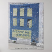 Schoolyard mural, Concordia, Mexico Poster (Voorkant)