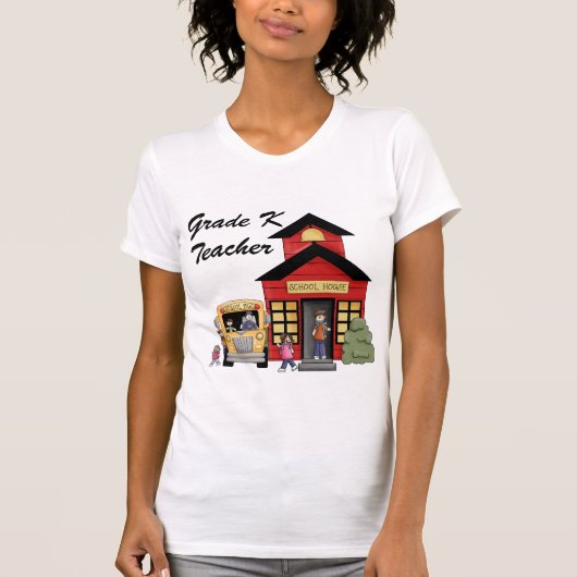 Schoolzaal KG Leringsteken en cadeautjes T-shirt (Voorkant)