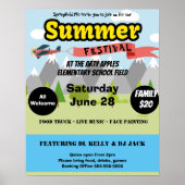 schoolzomerfestival , communautair festival poster (Voorkant)