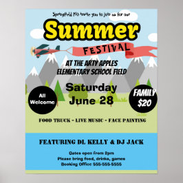 schoolzomerfestival , communautair festival poster